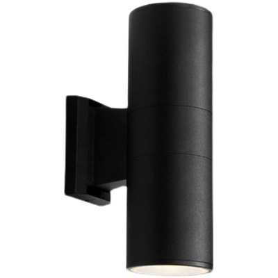 Lampă de perete LED pentru exterior, IP65, două capete, iluminare sus-jos, neagră