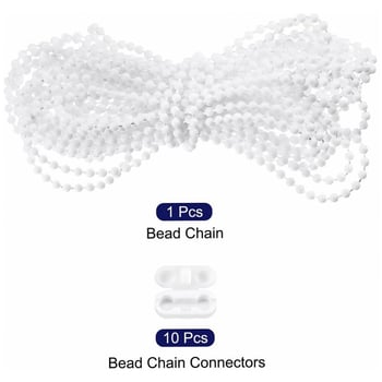 Set șnur cu mărgele pentru rulouri de 10 m - material POM, cu 10 conectori