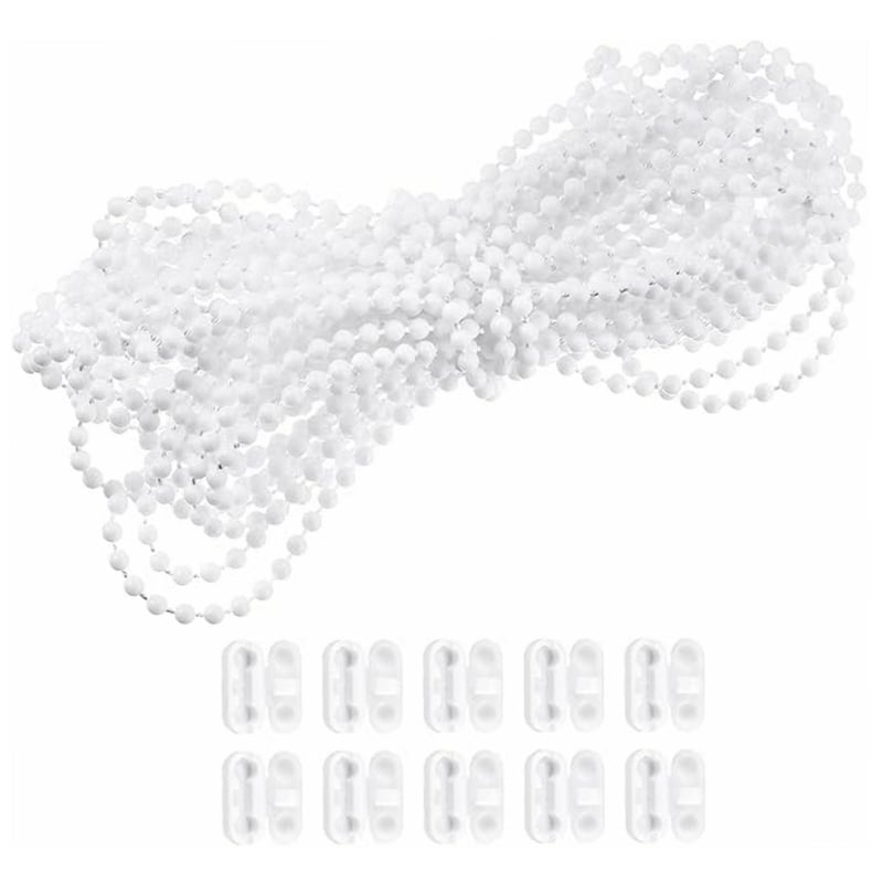 Set șnur cu mărgele pentru rulouri de 10 m - material POM, cu 10 conectori