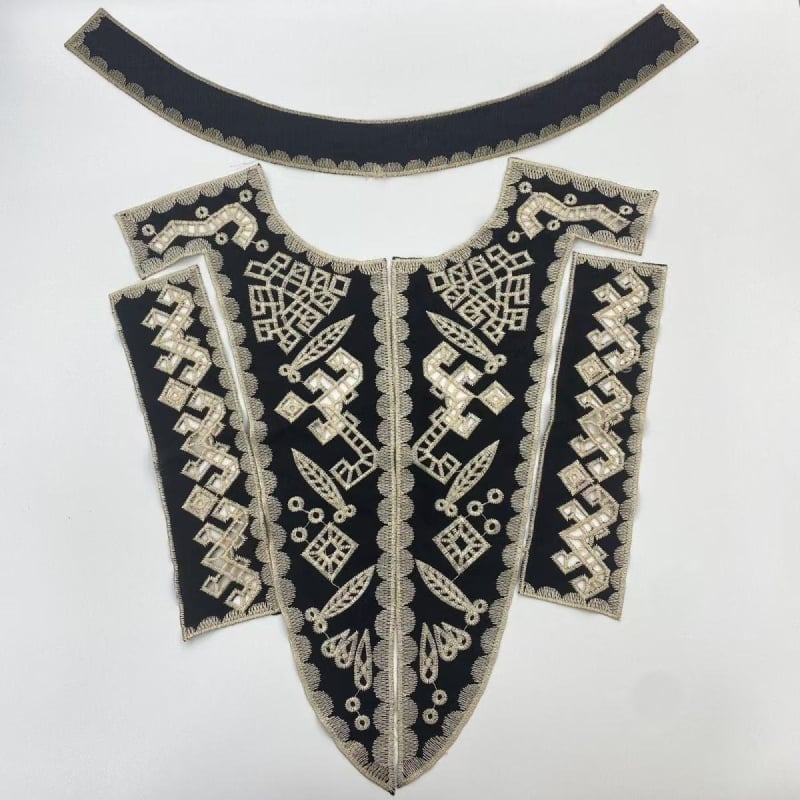 Draperie franțuzească cu dantelă brodată pe margine și dantelă solubilă în apă, huse de pernă pentru canapea, textile de casă, panglici decorative și accesorii pentru cusut