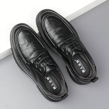 Pantofi Oxford din piele pentru bărbați, talpă moale, casual și business, antiderapante și respirabili, 2025