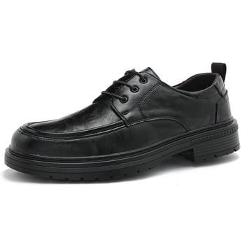 Pantofi Oxford din piele pentru bărbați, talpă moale, casual și business, antiderapante și respirabili, 2025