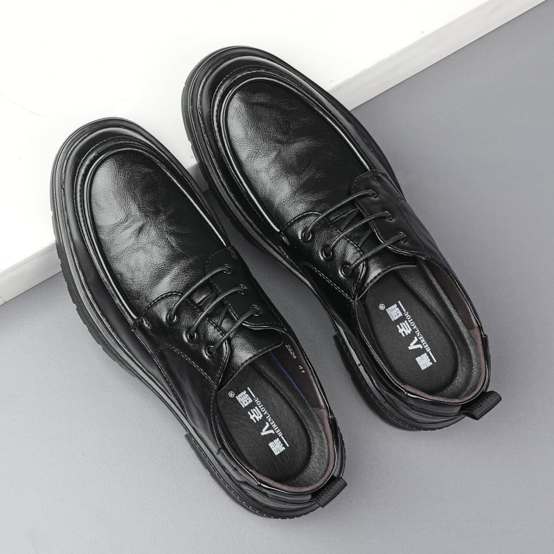 Pantofi Oxford din piele pentru bărbați, talpă moale, casual și business, antiderapante și respirabili, 2025