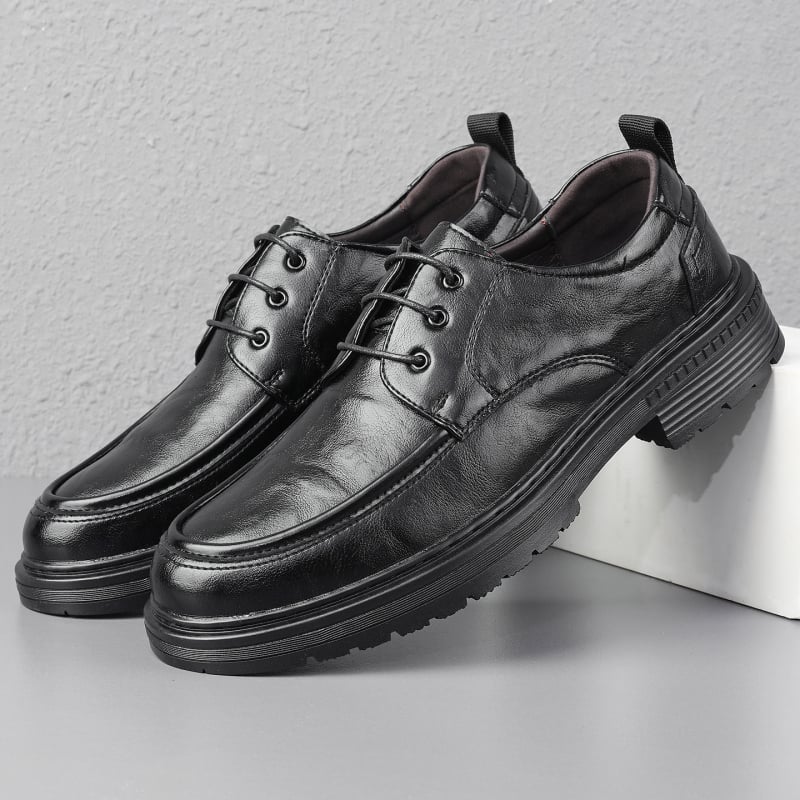 Pantofi Oxford din piele pentru bărbați, talpă moale, casual și business, antiderapante și respirabili, 2025