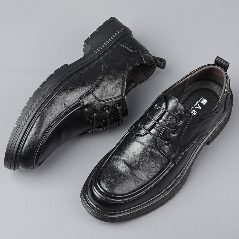Pantofi Oxford din piele pentru bărbați, talpă moale, casual și business, antiderapante și respirabili, 2025