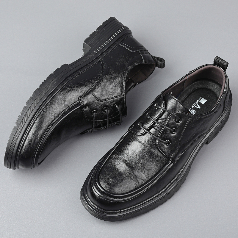 Pantofi Oxford din piele pentru bărbați, talpă moale, casual și business, antiderapante și respirabili, 2025