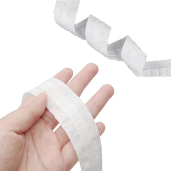 Bandă pentru perdele de 3 cm lățime, bandă subțire, bandă în stil coreean pentru perdele, accesorii pentru perdele, elemente decorative, șnur cu cârlige în formă S