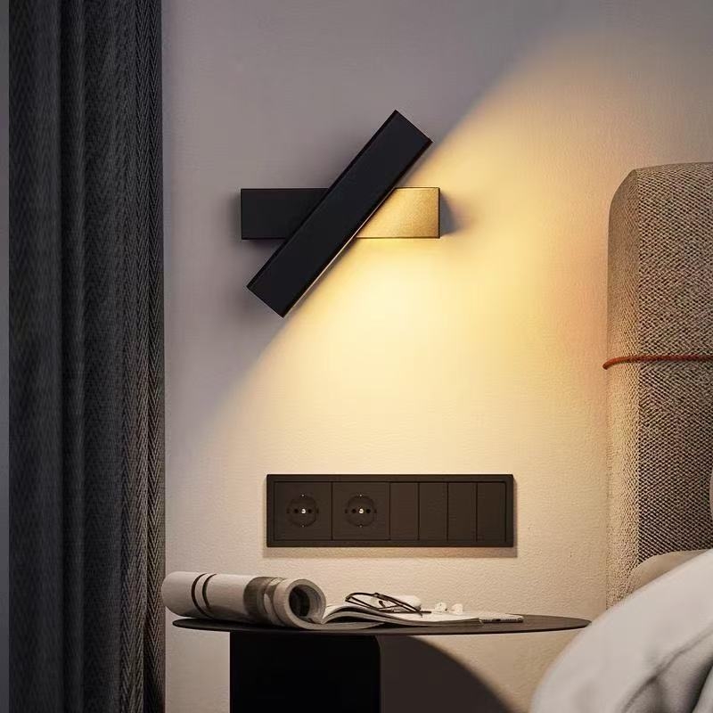 Lampa de perete rotativă pentru dormitor și sufragerie, iluminare ambientală, design minimalist modern