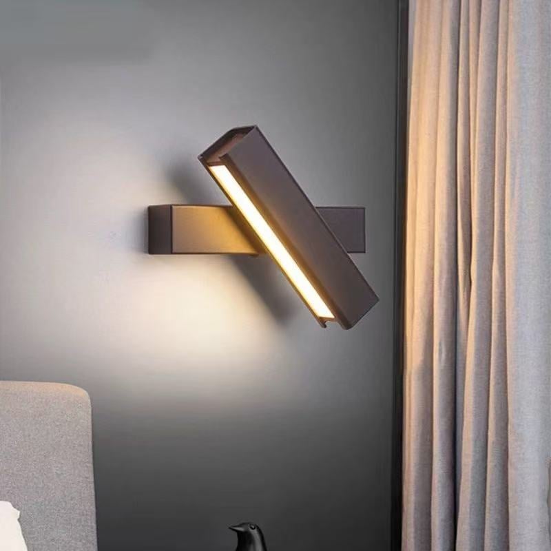 Lampa de perete rotativă pentru dormitor și sufragerie, iluminare ambientală, design minimalist modern