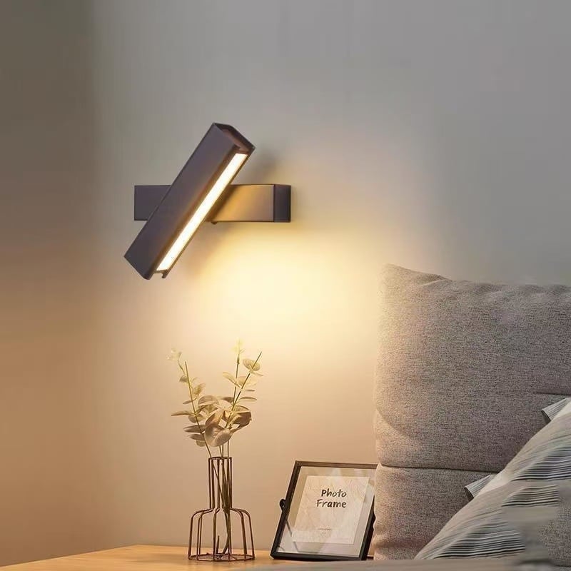 Lampa de perete rotativă pentru dormitor și sufragerie, iluminare ambientală, design minimalist modern