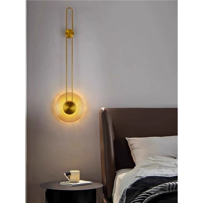 Lampă de perete modernă din sticlă cu braț lung, pentru showroom, sufragerie, perete de fundal nordic, decor pentru vilă și hotel