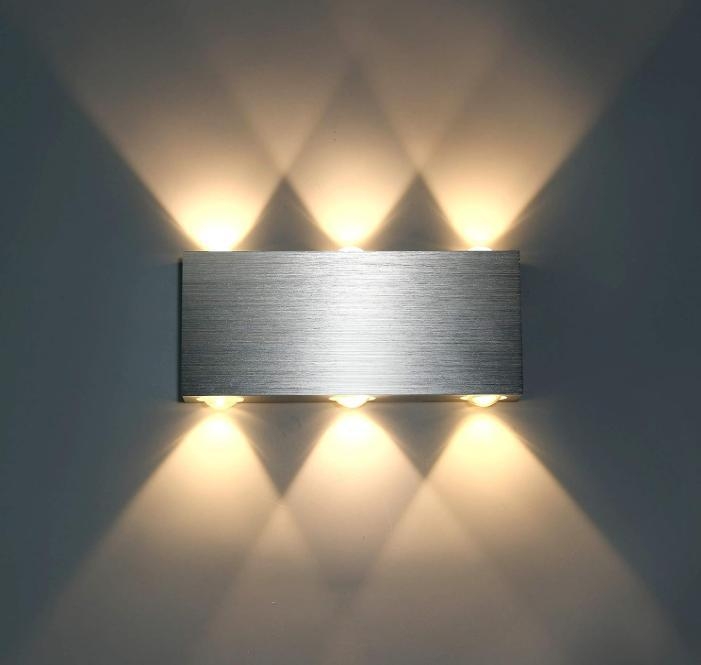 Lampă de perete LED dreptunghiulară, din aluminiu - 2W/4W/6W/8W