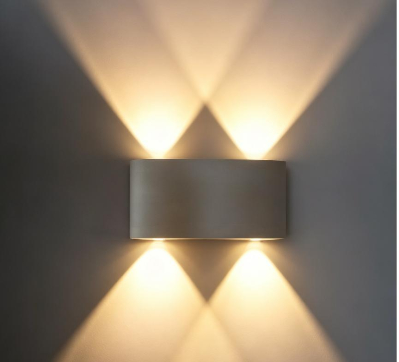 Lampă de perete LED dreptunghiulară, din aluminiu - 2W/4W/6W/8W