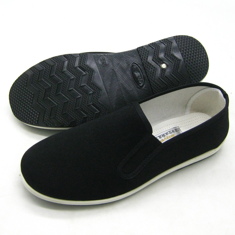 Jingye Hong pantofi de pânză roșii pentru bărbați — pantofi slip-on stil militar pentru condus, anti-alunecare, rezistenți la uzură, confortabili și respirabili