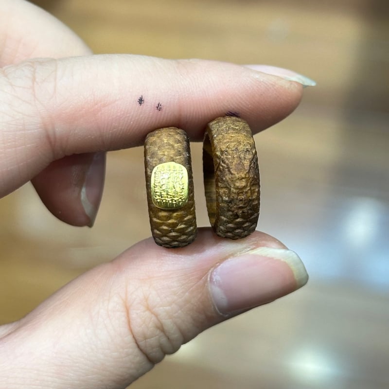 Inel agarwood cu solzi de dragon încrustat cu cinci texte sacre — set bijuterii mărgele budiste DIY, pandantiv, brățară, lanț pentru telefon și accesorii pentru geantă