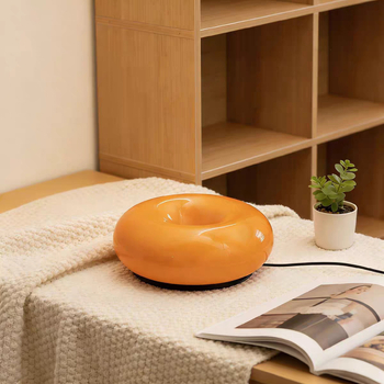 Lampă din sticlă în formă de donut – lampă de noapte, lampă de birou și lampă de perete