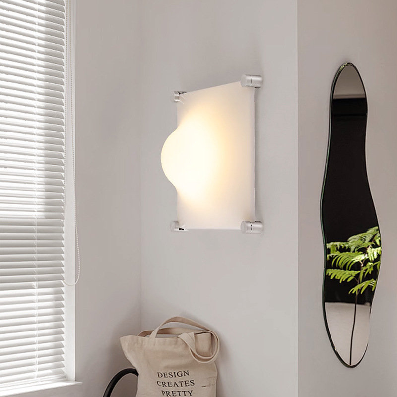 Lampa de perete Bolla crem, stil retro, iluminare decorativă pentru dormitor și sufragerie