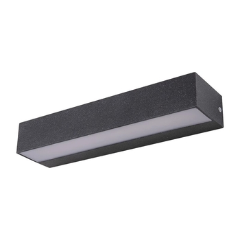 Lumină solară de exterior pentru perete, design drept, iluminare tip wall washer pentru curte și semn de ușă, LED