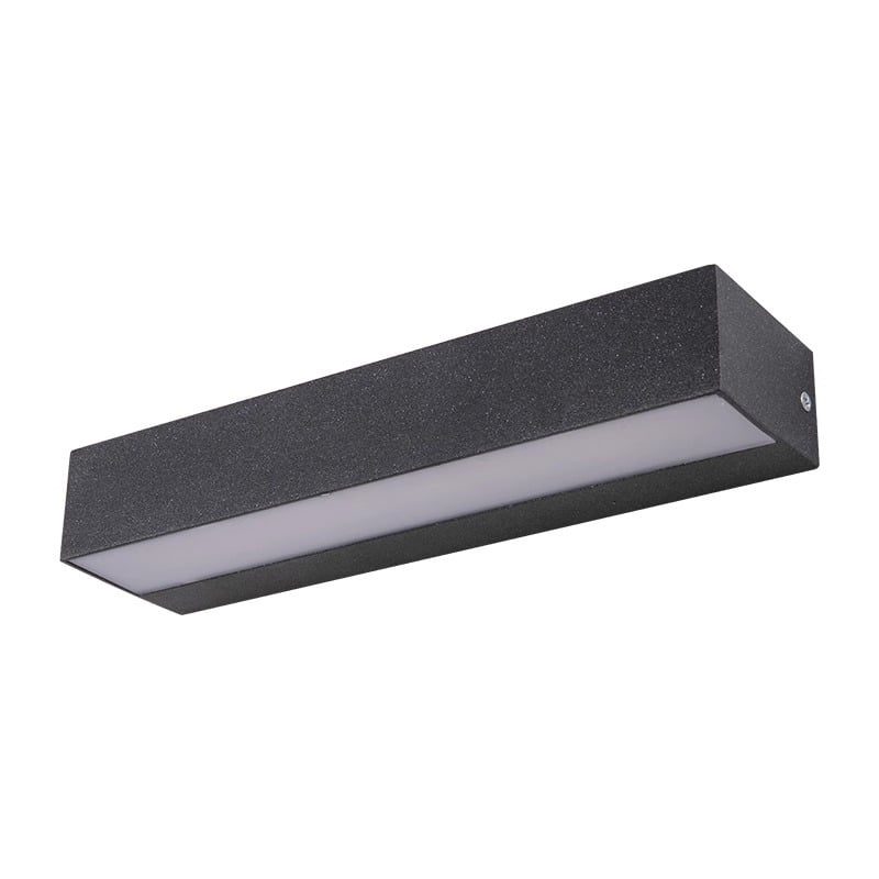 Lumină solară de exterior pentru perete, design drept, iluminare tip wall washer pentru curte și semn de ușă, LED
