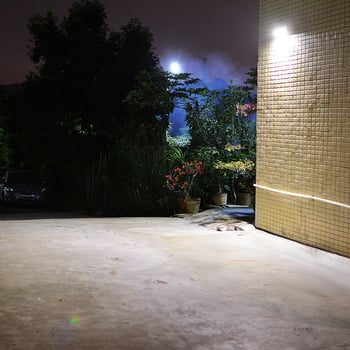 Iluminare solară pentru exterior, lampă LED de perete cu senzor, carcasă din aliaj de aluminiu, luminozitate mare