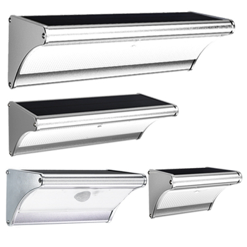 Iluminare solară pentru exterior, lampă LED de perete cu senzor, carcasă din aliaj de aluminiu, luminozitate mare