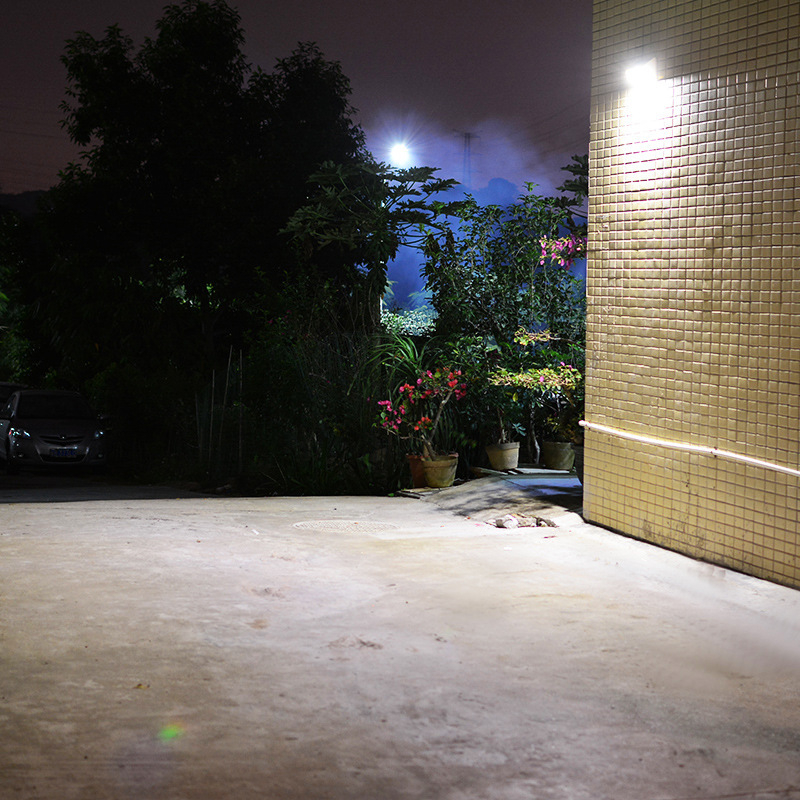 Iluminare solară pentru exterior, lampă LED de perete cu senzor, carcasă din aliaj de aluminiu, luminozitate mare