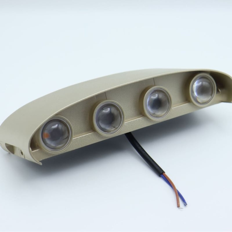 Lampă de perete LED pentru exterior, impermeabilă, cu două capete, iluminare sus-jos, RGB, lampă ambientală creativă pentru exterior