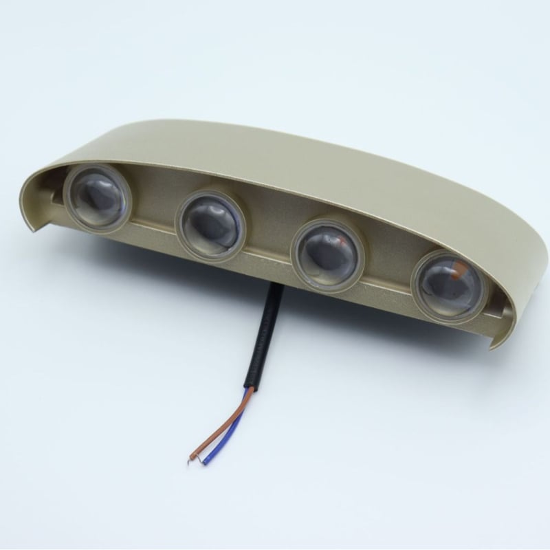 Lampă de perete LED pentru exterior, impermeabilă, cu două capete, iluminare sus-jos, RGB, lampă ambientală creativă pentru exterior
