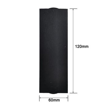 Aplică de exterior din aluminiu, LED, iluminare sus-jos, design modern minimalist, corp dreptunghiular