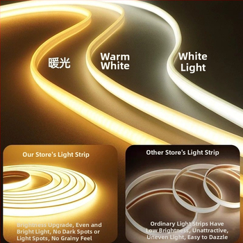 Bandă LED COB 220V, tensiune înaltă – impermeabilă, pentru tavanul sufrageriei și utilizare în exterior