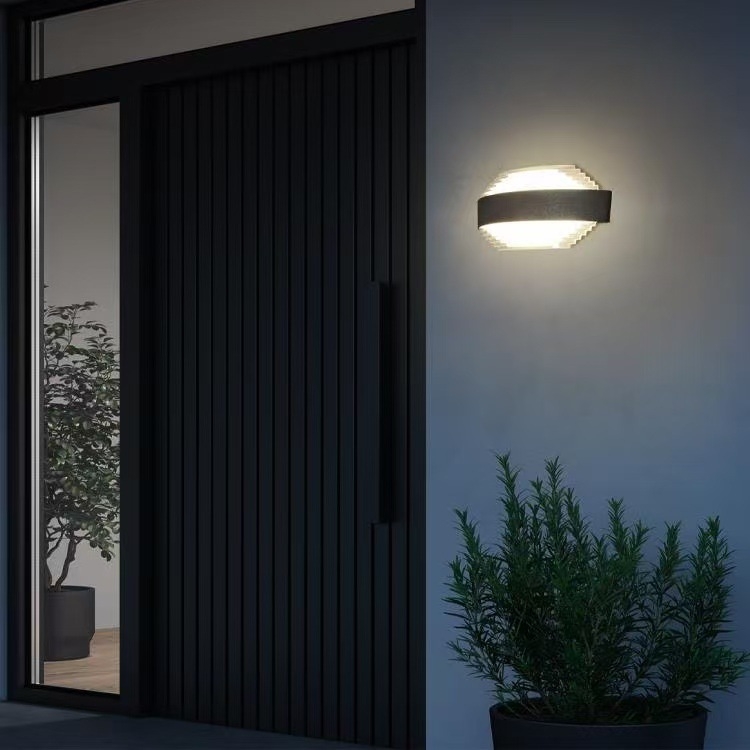 Lampă de perete impermeabilă cu iluminare sus-jos, intensitate înaltă, iluminare ambientală pentru exterior și interior