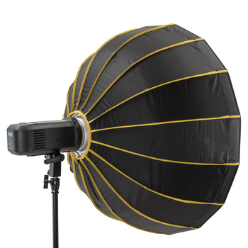 Softbox parabolic pentru blițuri, montaj Bowens, iluminare portabilă pentru streaming live și difuzor fotografic