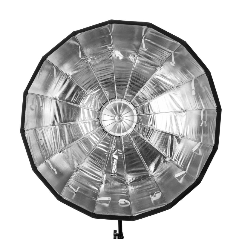 Softbox parabolic pentru blițuri, montaj Bowens, iluminare portabilă pentru streaming live și difuzor fotografic