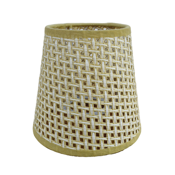 Abajur textil gri pentru lampă de birou și lampă de perete, stil wabi-sabi