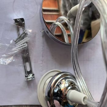 Βάση λαμπτήρα E27 για πολυέλαιο με φανάρι-σκιά, εξάρτημα DIY φωτισμού