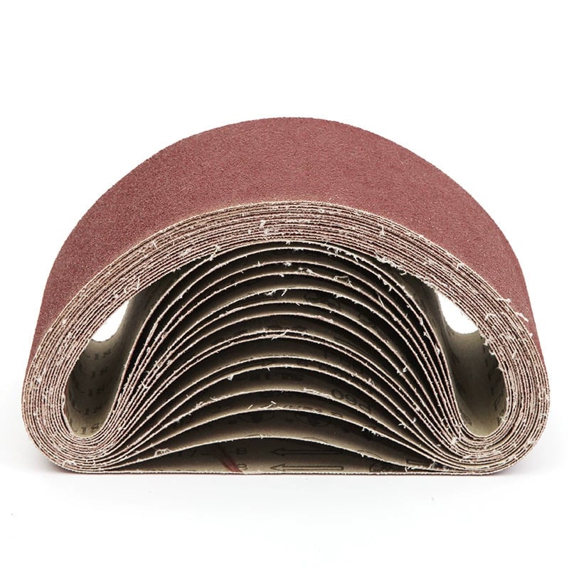 Bandă de șlefuit rezistentă la uzură 610×100 mm pentru prelucrarea lemnului și lustruirea metalelor, potrivită pentru aluminiu și cupru; abraziv: oxid de aluminiu