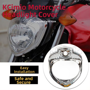 Zostava predného svetlometu s vnútorným galvanicky pokovovaným krúžkom pre motocykel Yamaha FZ6N/FZ6S