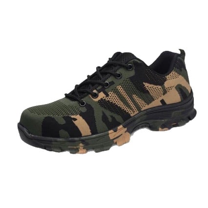 Pantofi de protecție cu partea superioară Fly-knit, protecție antișoc și anti-perforație, vârf din oțel, durabili și respirabili pentru ore lungi în picioare