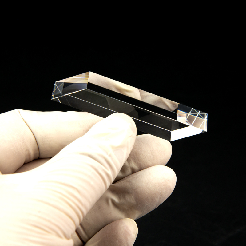 Prisme cilindric lung personalizat și prismă triunghiulară din sticlă optică pentru experimente de fizică și predare, coloană ghidare a luminii WZ