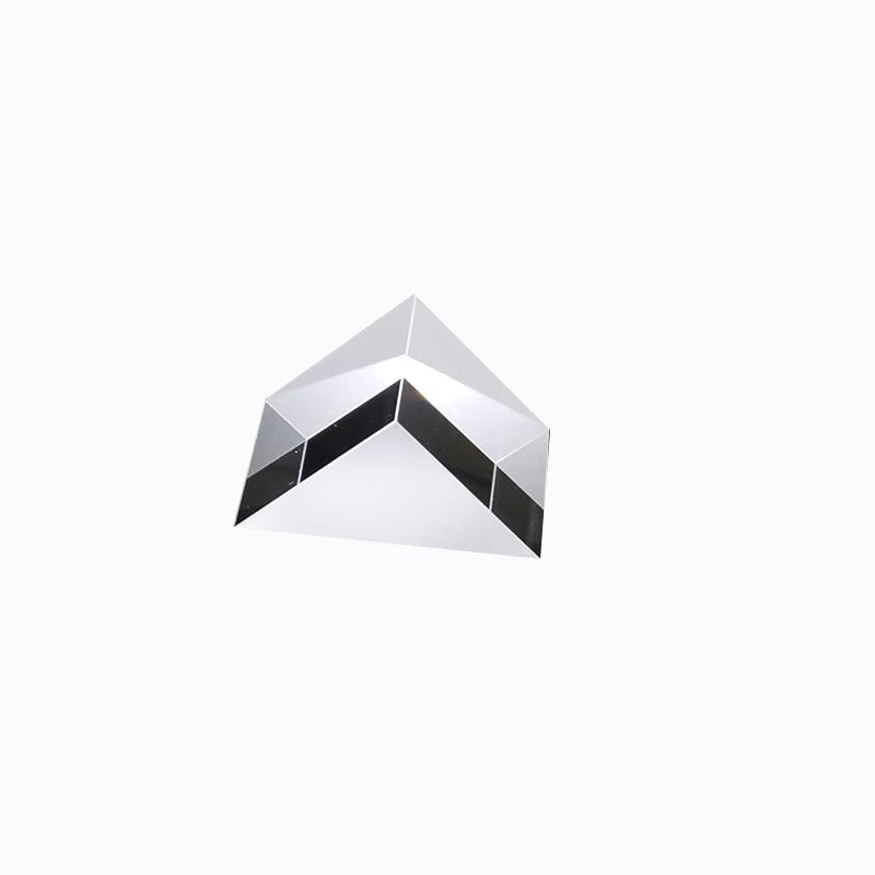 Prism triunghiular cu un unghi drept, sticlă optică K9, dimensiuni 10×10×10 mm