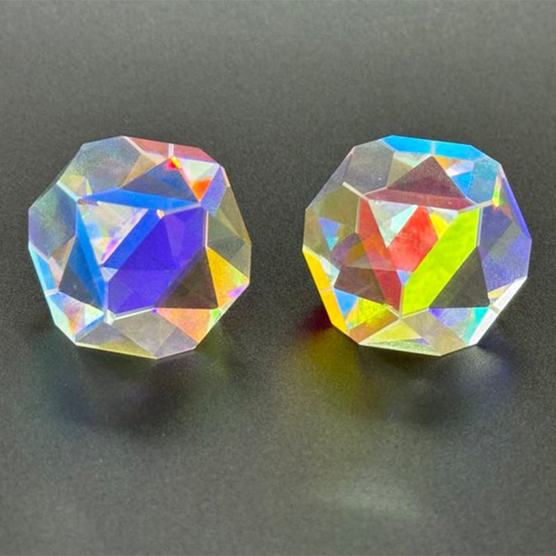 Colector solar polihedral cu 14 fețe, prismă de cristal și sticlă optic antiamprentă