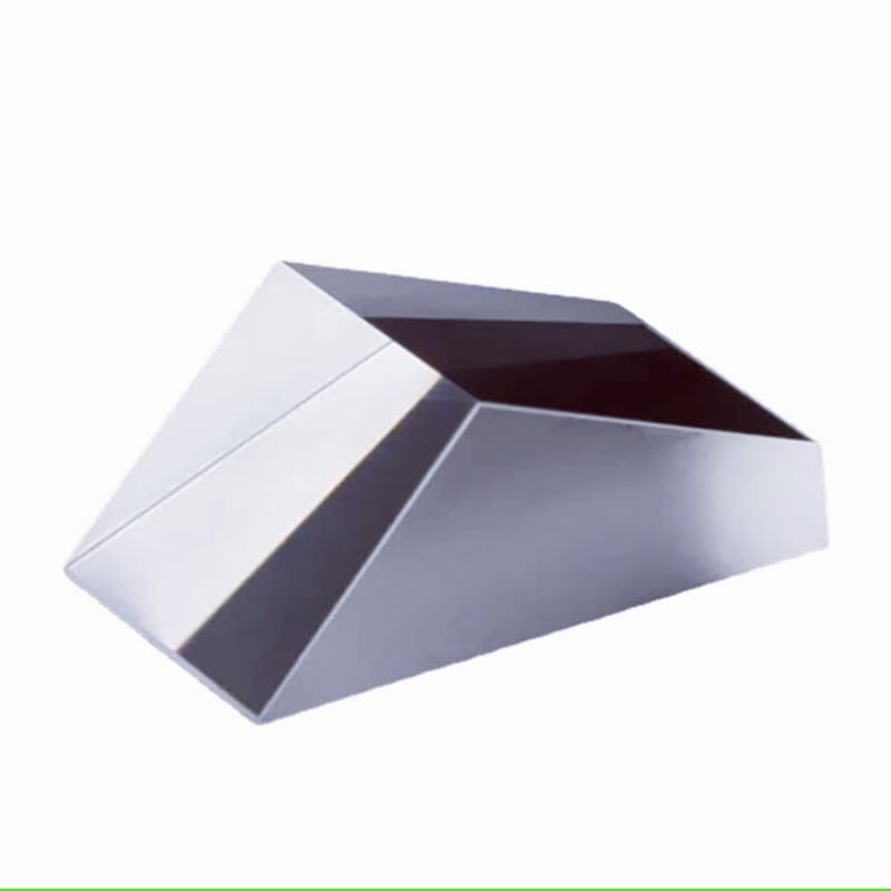 Lentilă de microscop cu semipenprismă, prismă de creastă, sticlă optică prelucrată, multifacetată polarizată, cu două fețe