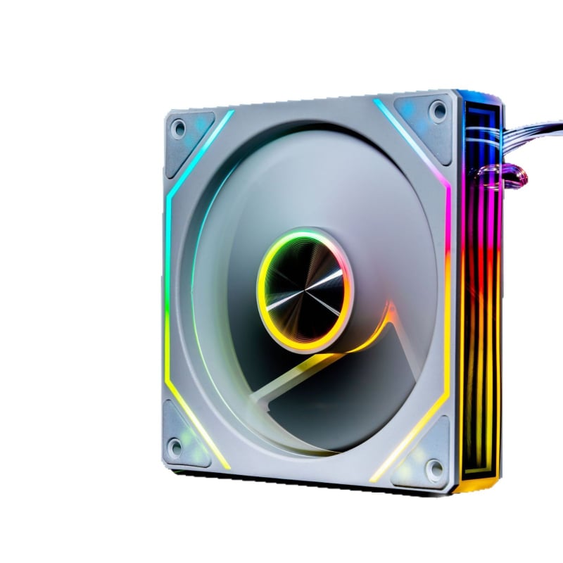 Ventilator pentru carcasă Prism a 9-a generație Pro ARGB, lentilă cu model CD, sincronizare iluminare, control PWM al temperaturii, funcționare silențioasă