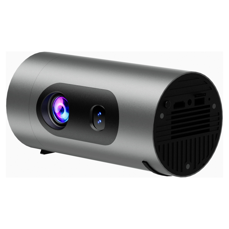 Proiector Q8 Portabil pentru birou și casă, Wi-Fi, design tip cană, autofocus, HD, mini proiector