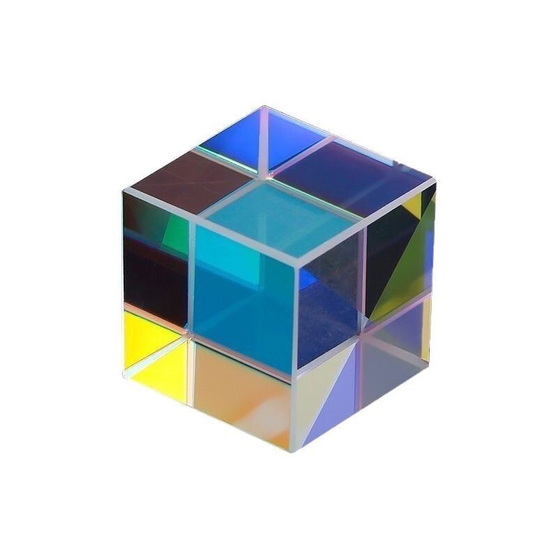 Prismă captatoare de soare hexagonală din sticlă optic, dispersie de culoare, decor de birou pentru experimente