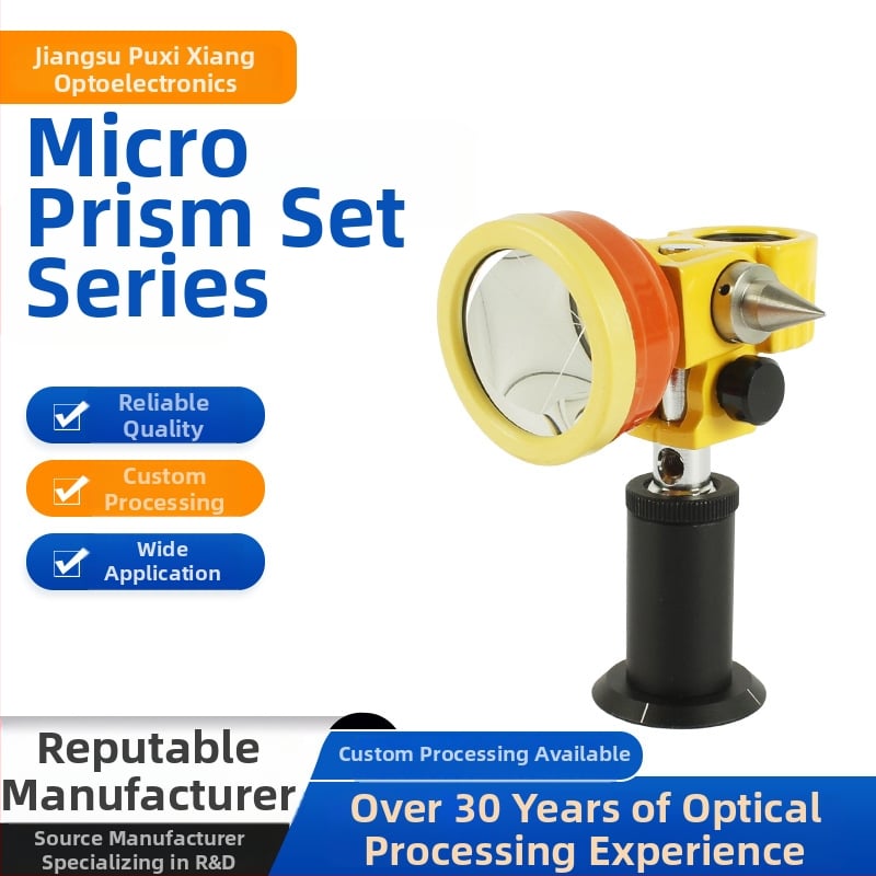 Set miniature de prisme pentru instrumente optice, cu lentile personalizabile și prisme reflectorizante din sticlă optical