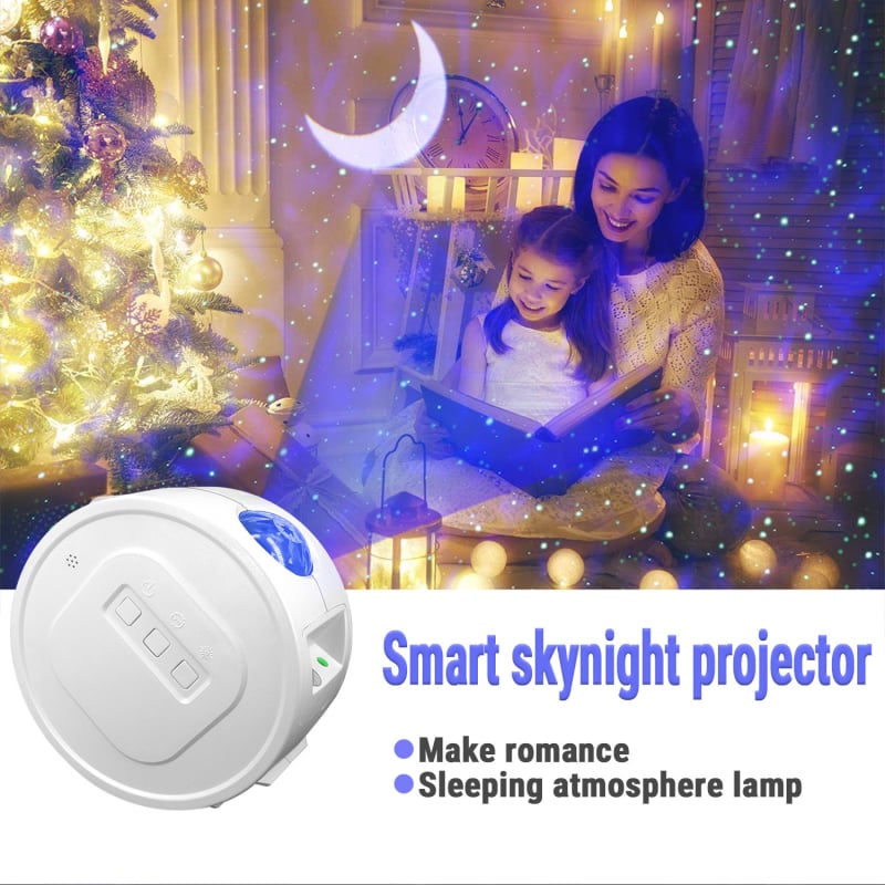 Proiector LED cu cer înstelat și difuzor Bluetooth, lampă ambientală fără fir