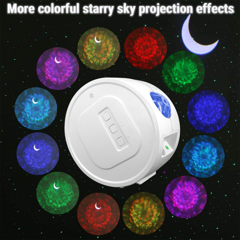 Proiector LED cu cer înstelat și difuzor Bluetooth, lampă ambientală fără fir