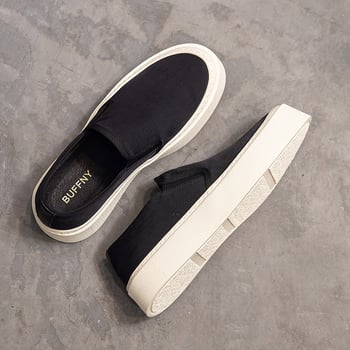 Loafers cu talpă groasă pentru creșterea înălțimii, slip-on, respirabile, pantofi casual pentru primăvară și toamnă