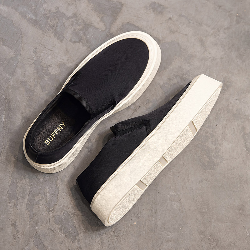 Loafers cu talpă groasă pentru creșterea înălțimii, slip-on, respirabile, pantofi casual pentru primăvară și toamnă
